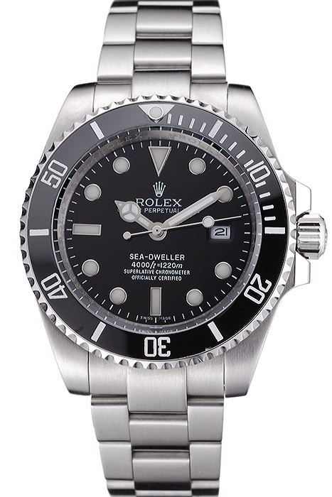 Rolex Sea Dweller Black Dial Stainless Steel Case And Bracelet 622837